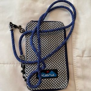 Kavu Wallet Crossbody Black / Blue / White